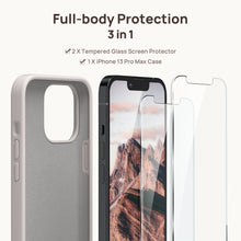 Load image into Gallery viewer, GOODVISH iPhone 13 Pro Max liquid silicone case 6.7&quot; with 2 pieces screen protectors, shockproof protective cover
