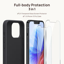 Load image into Gallery viewer, GOODVISH iPhone 13 Pro silicone case 6.1&quot; with 2 pieces protective film,  shockproof protective cover
