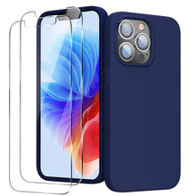 Load image into Gallery viewer, GOODVISH iPhone 13 Pro silicone case 6.1&quot; with 2 pieces protective film,  shockproof protective cover
