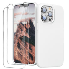 Load image into Gallery viewer, GOODVISH iPhone 13 Pro Max liquid silicone case 6.7&quot; with 2 pieces screen protectors, shockproof protective cover
