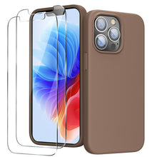 Load image into Gallery viewer, GOODVISH iPhone 13 Pro silicone case 6.1&quot; with 2 pieces protective film,  shockproof protective cover
