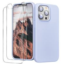 Load image into Gallery viewer, GOODVISH iPhone 13 Pro Max liquid silicone case 6.7&quot; with 2 pieces screen protectors, shockproof protective cover
