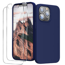 Load image into Gallery viewer, GOODVISH iPhone 13 Pro Max liquid silicone case 6.7&quot; with 2 pieces screen protectors, shockproof protective cover
