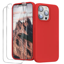 Load image into Gallery viewer, GOODVISH iPhone 13 Pro Max liquid silicone case 6.7&quot; with 2 pieces screen protectors, shockproof protective cover
