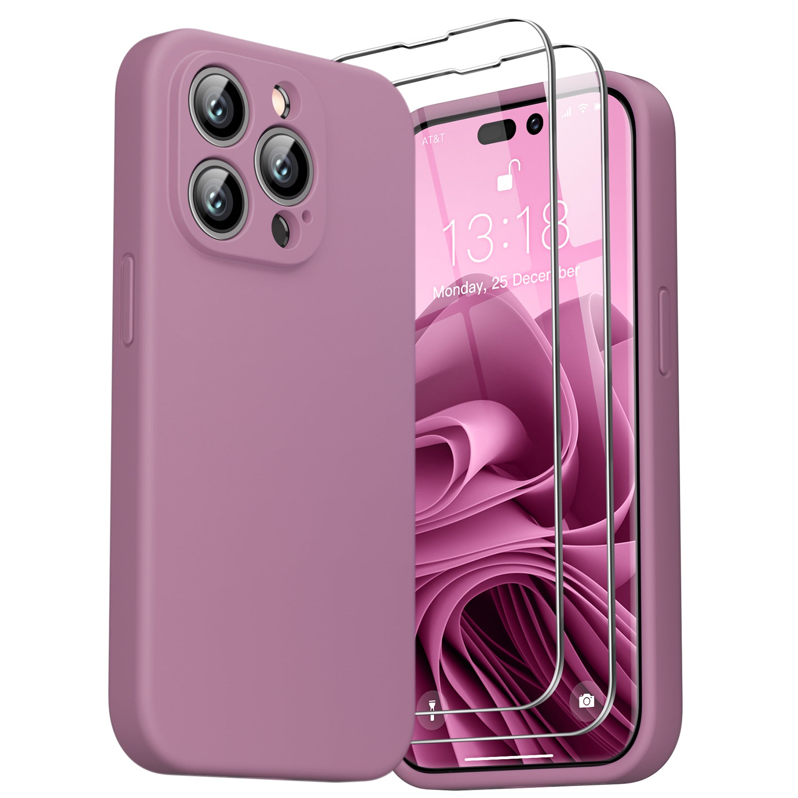 Purple Red High-end Anti-fall Silicone Mobile Phone Case For Iphone 14、 iphone 14 Pro、iphone 14 Pro Max、iphone 13、iphone 13 Pro、iphone 13 Pro Max -  Temu