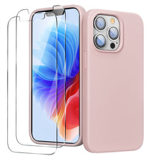 Load image into Gallery viewer, GOODVISH iPhone 13 Pro silicone case 6.1&quot; with 2 pieces protective film,  shockproof protective cover
