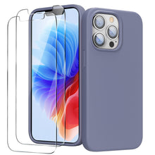 Load image into Gallery viewer, GOODVISH iPhone 13 Pro silicone case 6.1&quot; with 2 pieces protective film,  shockproof protective cover
