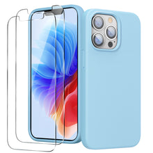 Load image into Gallery viewer, GOODVISH iPhone 13 Pro silicone case 6.1&quot; with 2 pieces protective film,  shockproof protective cover
