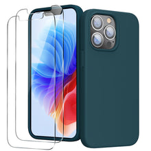 Load image into Gallery viewer, GOODVISH iPhone 13 Pro silicone case 6.1&quot; with 2 pieces protective film,  shockproof protective cover
