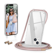 Load image into Gallery viewer, GOODVISH Phone Case Chain Compatible with iPhone 13-6.1&quot; | Transparent case with lanyard | Protective case with cord
