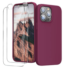 Load image into Gallery viewer, GOODVISH iPhone 13 Pro Max liquid silicone case 6.7&quot; with 2 pieces screen protectors, shockproof protective cover
