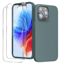 Load image into Gallery viewer, GOODVISH iPhone 13 Pro silicone case 6.1&quot; with 2 pieces protective film,  shockproof protective cover
