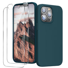 Load image into Gallery viewer, GOODVISH iPhone 13 Pro Max liquid silicone case 6.7&quot; with 2 pieces screen protectors, shockproof protective cover
