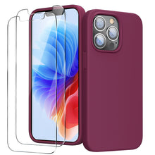 Load image into Gallery viewer, GOODVISH iPhone 13 Pro silicone case 6.1&quot; with 2 pieces protective film,  shockproof protective cover
