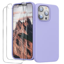 Load image into Gallery viewer, GOODVISH iPhone 13 Pro Max liquid silicone case 6.7&quot; with 2 pieces screen protectors, shockproof protective cover
